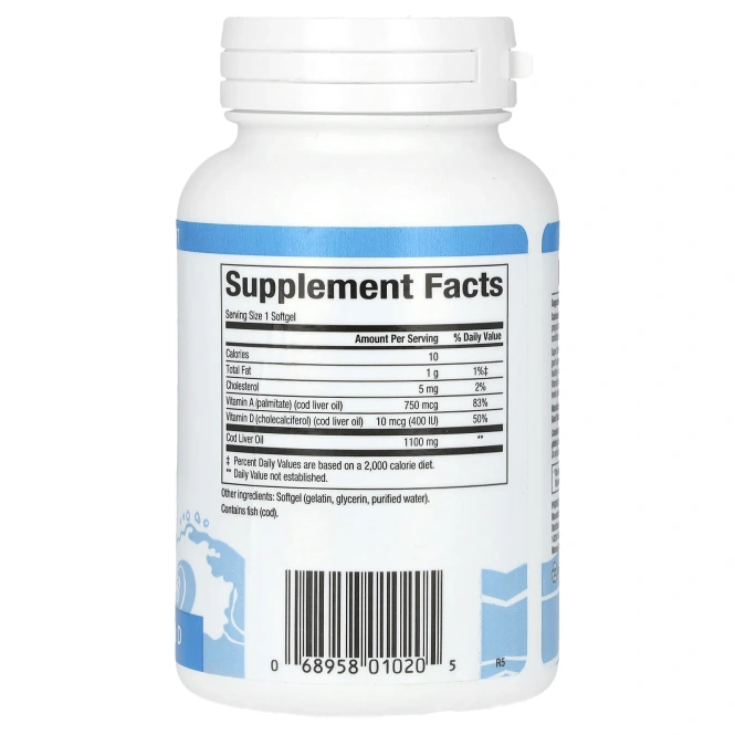 Natural Factors, Супер масло печени трески, 90 капсул