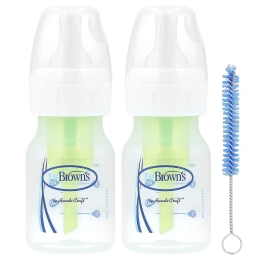Dr. Brown's, Natural Flow®, Anti-colic Параметры+™, бутылочка для детей от 0 месяцев, 2 шт. в упаковке, 60 мл (2 унции)