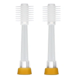 Baby Buddy, Brilliant, детские насадки Sonic, для детей от 5 лет, апельсин, 2 сменные насадки