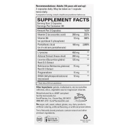 EuroPharma, Terry Naturally, Adrenaplex, максимальная поддержка функции надпочечников, 120 капсул