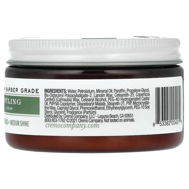 Cremo, крем для укладки волос, средней фиксации и блеска, 113 г (4 унции)