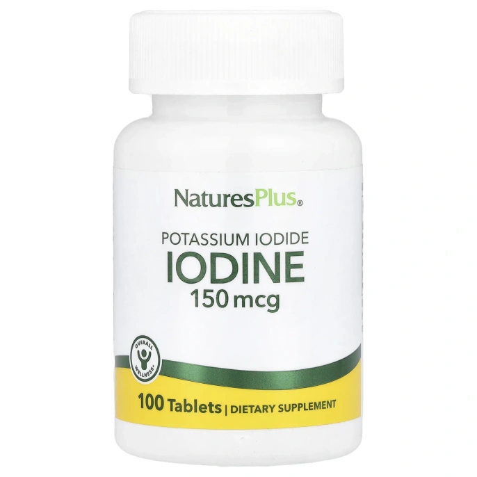 Nature's Plus, Калия йодид, 150 мкг, 100 таблеток