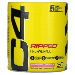 Cellucor, C4 Ripped, до тренировки, малиновый лимонад, 6,3 унц. (180 г)