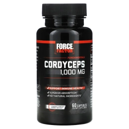 Force Factor, Fundamentals, кордицепс, 1000 мг, 60 капсул (500 мг в 1 капсуле)