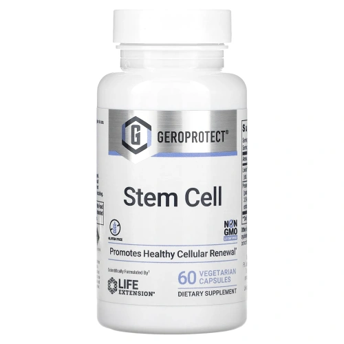 Life Extension, Geroprotect, Stem Cell, добавка для поддержания здоровья стволовых клеток, 60 вегетарианских капсул