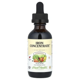 Maxi Health, Iron Concentrate ™, натуральные ягоды, 59 мл (2 жидк. Унции)