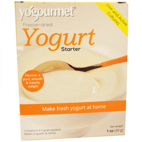 Yogourmet, сублимированная йогуртовая закваска, 1 унция (30 г)
