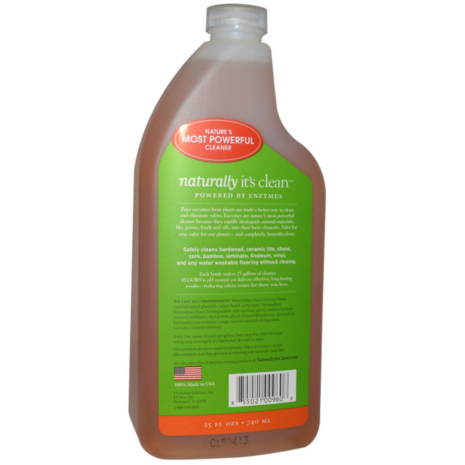 Naturally It's Clean, Floors, 25 жидких унций (740 мл)