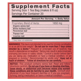 Triple Leaf Tea, Super Slim, травяной чай, без кофеина, 20 чайных пакетиков, 33 г (1,16 унции)