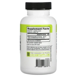 NutraBio, Ашваганда KSM-66, 600 мг, 90 растительных капсул