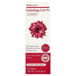 Foodology, Coleology Cut PRO, для женщин, 60 таблеток