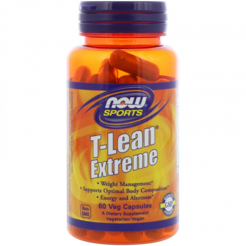 Now Foods, Sports, T-Lean Extreme, 60 Veg Capsules