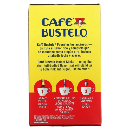 Cafe Bustelo, Растворимый кофе эспрессо, 6 пакетиков по 2,6 г (0,09 унции)
