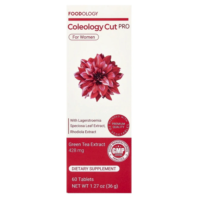 Foodology, Coleology Cut PRO, для женщин, 60 таблеток