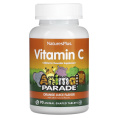 NaturesPlus Vitamin C Animal Parade со вкусом апельсинового сока, 90 жевательных таблеток в форме животных