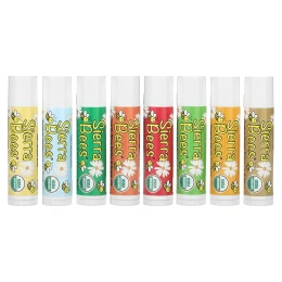 Sierra Bees, Органические бальзамы для губ, набор (8 бальзамов)