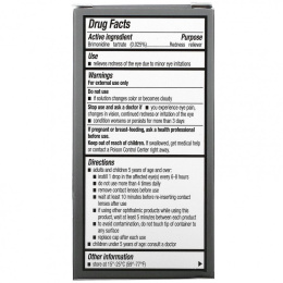 Lumify, Lumify, глазные капли для снятия покраснения, 7,5 мл (0,25 жидк. Унции)