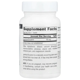 Source Naturals, Athletic Series, гамма-оризанол, 60 мг, 200 таблеток