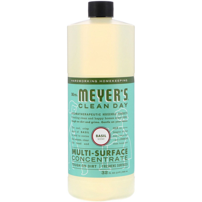 Mrs. Meyers Clean Day, Multi-Surface Concentrated Cleaner, Basil, 32 fl. oz.