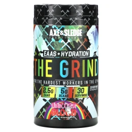 Axe & Sledge Supplements, The Grind, EAAS + Hydration, кровь единорога, радужный щербет, 480 г (16,93 унции)