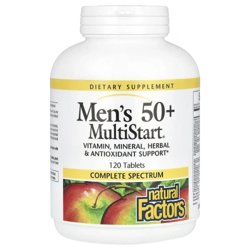 Natural Factors, Комплекс мультивитаминов «MultiStart» для мужчин старше 50 лет, 120 таблеток