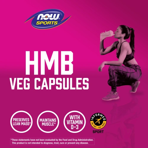 Now Foods, Now Sports, HMB, 500 mg, 120 Veggie Caps