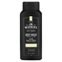 J R Watkins, Гель для душа для мужчин, сандаловое дерево и ваниль, 18 жидких унций (532 мл)