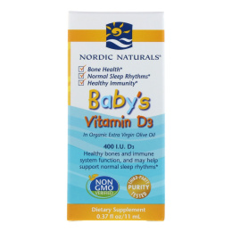 Витамин Д3 Nordic Naturals Baby's Vitamin D3 400 МЕ, 11 мл (0,37 fl oz)