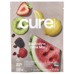 Cure Hydration, Смесь для приготовления напитков с электролитами, набор с различными добавками, 8 пакетиков, 62 г (2 унции)