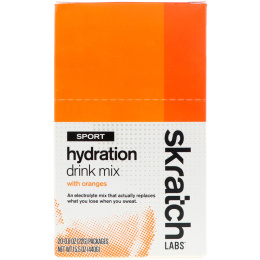 SKRATCH LABS, Sport Hydration Drink Mix with Oranges, 20 Pack, 0.8 oz (22 g) Each