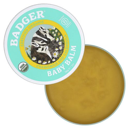 Badger Company, Детский бальзам, ромашка и календула, 2 унции (56 г)