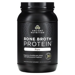 Dr. Axe / Ancient Nutrition, Протеин Bone Brot, чистый, 31.4 унц. (890 г.)