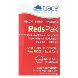 Trace Minerals Research, Reds Pak Ягодный микс 30 шт
