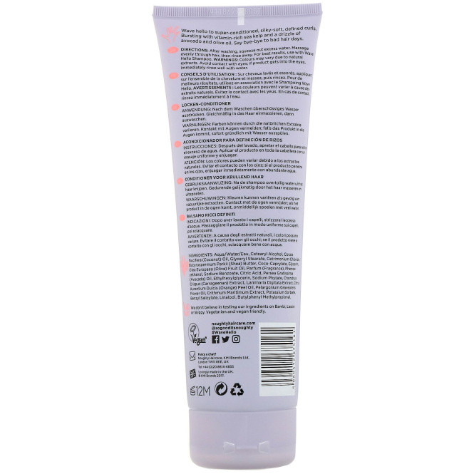 Noughty, Wave Hello, кондиционер для формирования кудрей, 250 мл