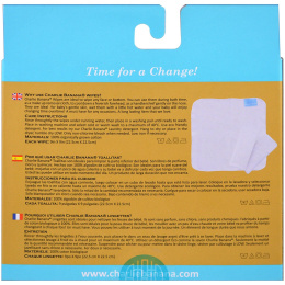 Charlie Banana, Органические многофункциональные салфетки из хлопка, 10 многоразовых салфеток