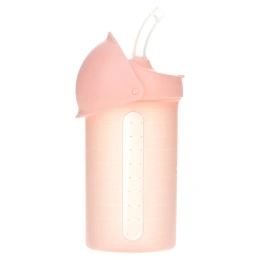 Boon, Swig, силиконовая трубочка, от 6 месяцев, розовая, 270 мл (9 унций)