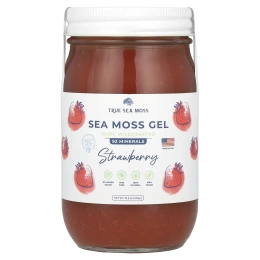 True Sea Moss, Гель с морским мохом, клубника, 453 г (16 жидк. унц.)