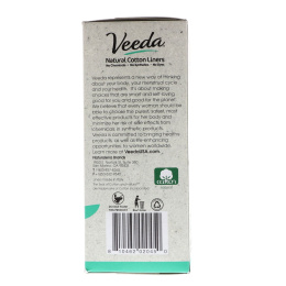 Veeda, Natural Cotton Liners, Unscented, 40 Liners