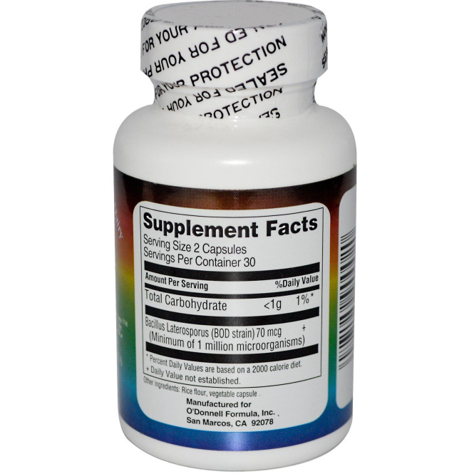 O'Donnell Formulas, Bacillus Laterosporus Bod Strain, 60 капсул