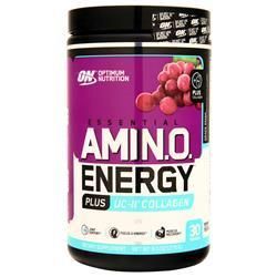 Optimum Nutrition, Essential AMIN.O. Energy Plus UC-II Collagen Виноградный ремикс 270 грамм