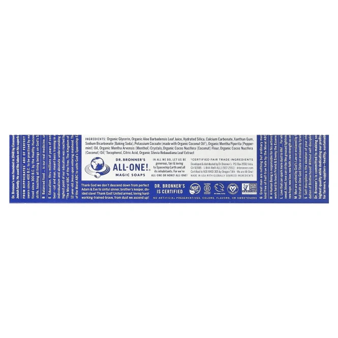 Dr. Bronner's, Универсальная зубная паста, перечная мята, 140 г (5 унций)