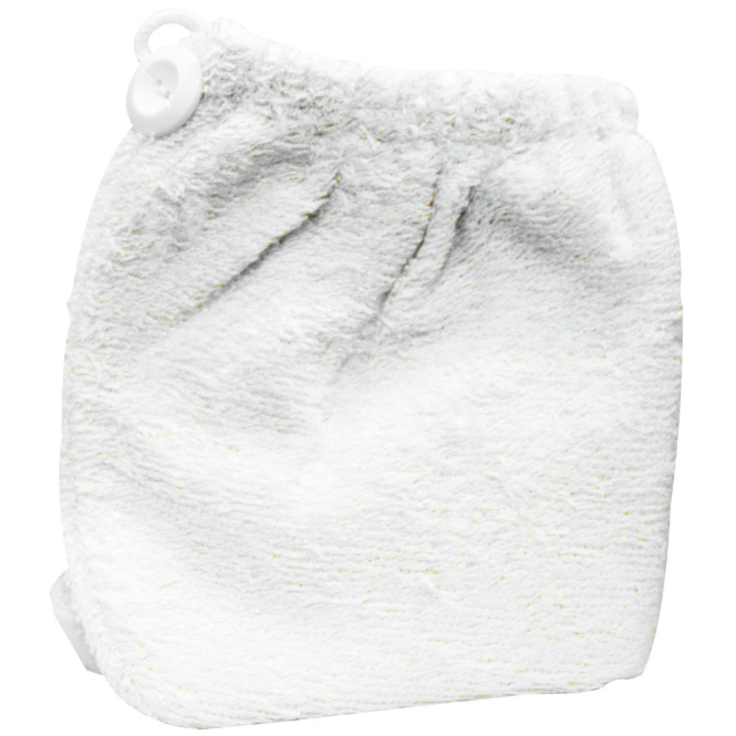 Bass Brushes, Супер впитывающее полотенце для волос, Белое, 1 штука