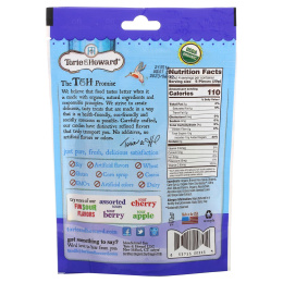 Torie & Howard, Органический продукт, Кислые жевательные фруктовые конфеты, Ассорти вкусов, 4 унц. (113,40 г)