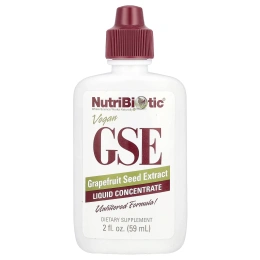 Экстракт семян Грейпфрута GSE NutriBiotic жидкий концентрат, 2 унции (59 мл)