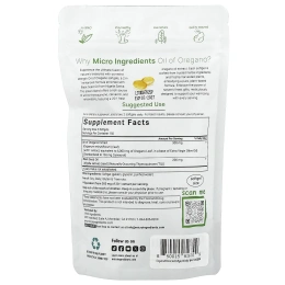Micro Ingredients, Масло орегано с маслом черного тмина, 300 мягких таблеток