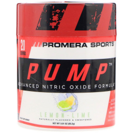 Promera Sports, Pump, Усовершенствованная формула с окисью азота, лимон-лайм, 3,01 унц. (85,2 г)