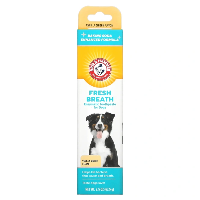 Arm & Hammer, Advanced Care, ферментная зубная паста для собак, ваниль и имбирь, 67,5 г (2,5 унции)