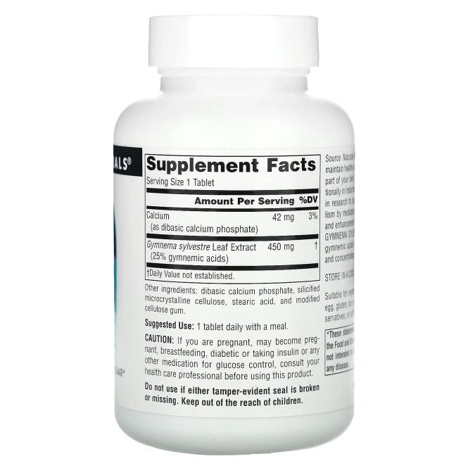 Source Naturals, Джимнема сильвестра, 450 мг, 120 таблеток