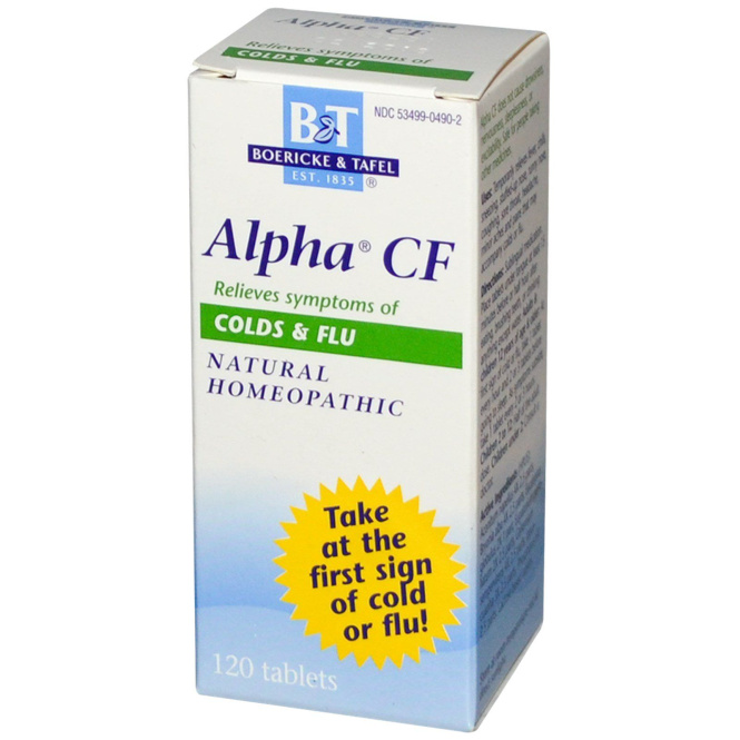 Boericke & Tafel, Пищевая добавка «Альфа CF», 120 таблеток