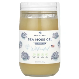 True Sea Moss, натуральный суперфуд, из морских водорослей, выращенный в дикой природе, 473 г (16 жидк. унций)